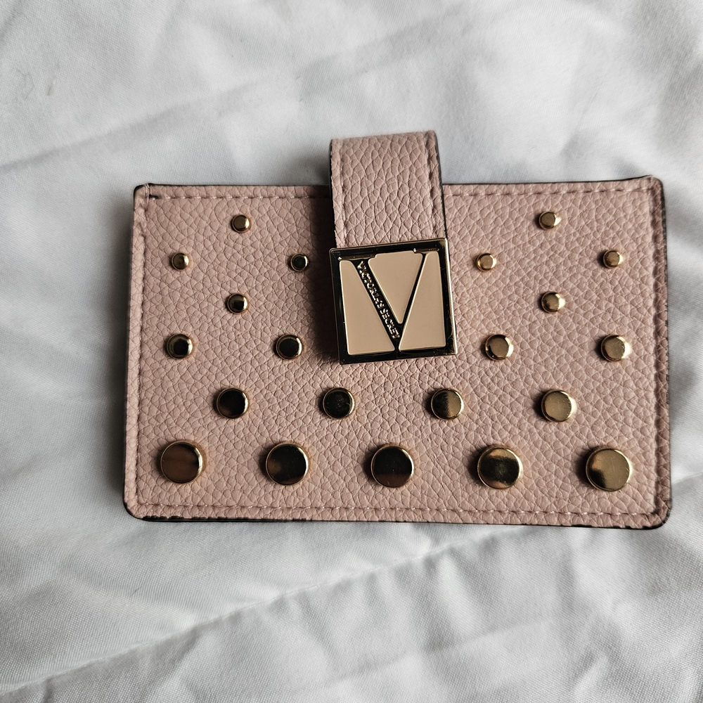 Victoria Secret Blush/Pink Card Holder with Gold Accents
